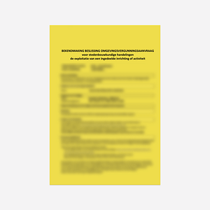 gele affiche (46x64cm)