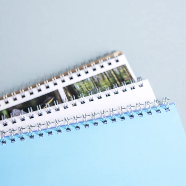 Afbeelding van wandkalender met een spiraalbinding