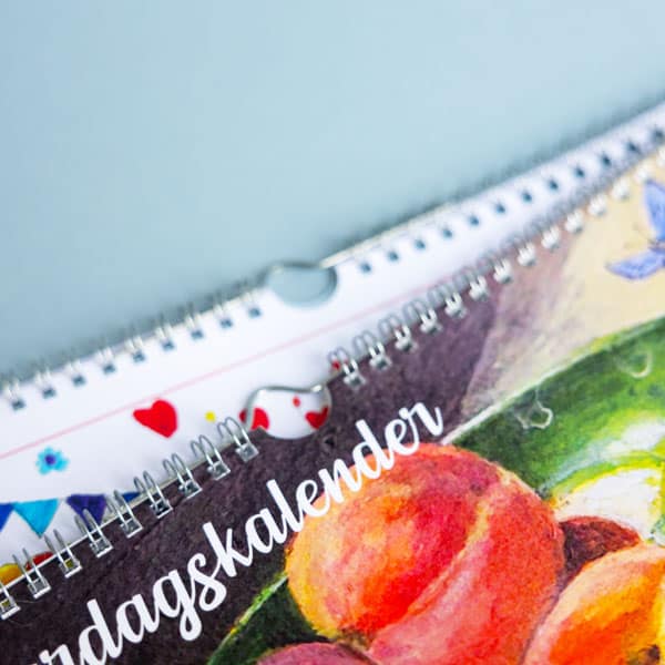 Afbeelding van wandkalenders met spiraalbinding en een ophanghaakje
